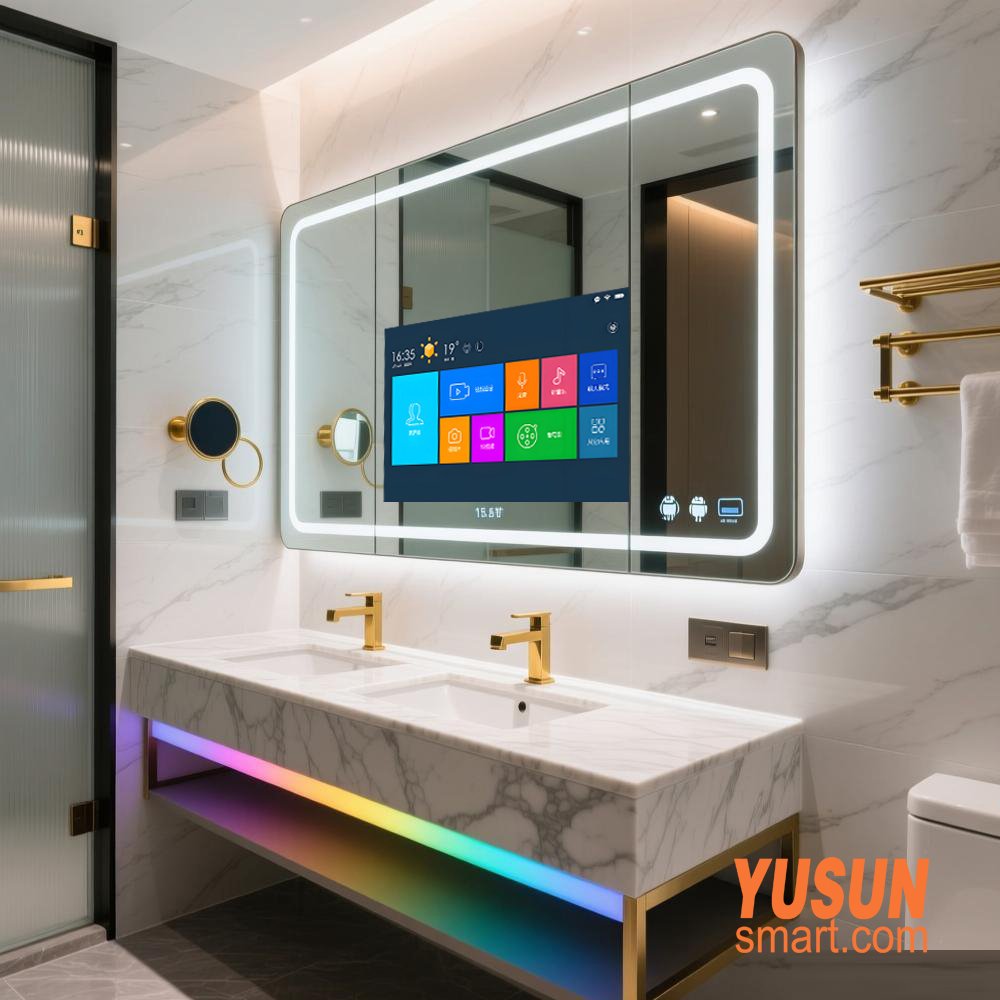 21.5 Inch Android Smart Magic Mirror LED Bathroom Mirror with Touch Control