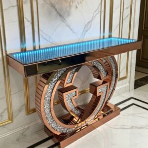 Infinity Mirror Console Table