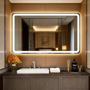 LED Bathroom Mirror with Lights, Cool Light, Anti-Fog Touch Control Vanity Mirror YUSUNSMART