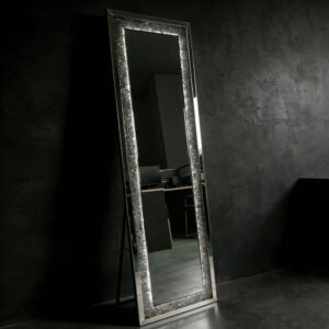 YUSUN SMART LED Rhinestone Full Length Mirror - Luxury Standing Full Body Mirror