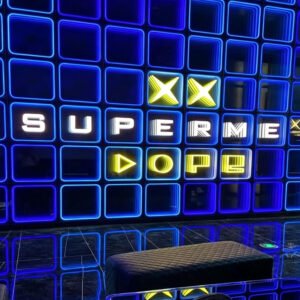 Nightclub Wall Panel Infinity Mirror LED Light custom logo display for club