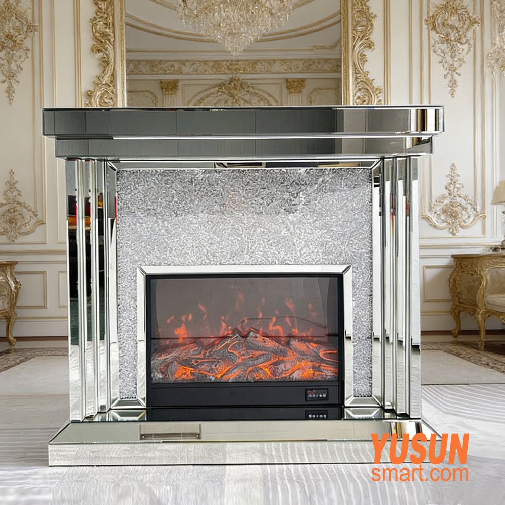 French Style Electric Fireplace Cabinet YUSUNSMART