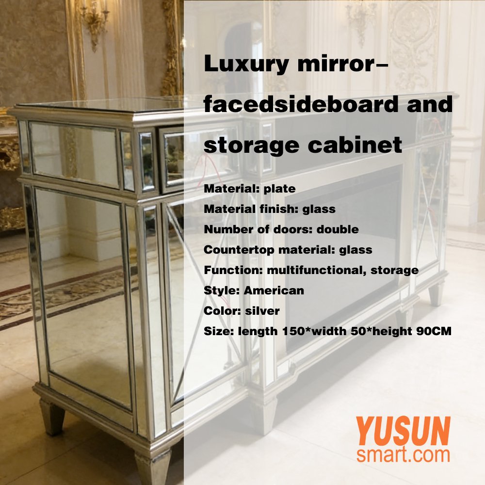 Sturdy Legs of Mirrored Storage Cabinet