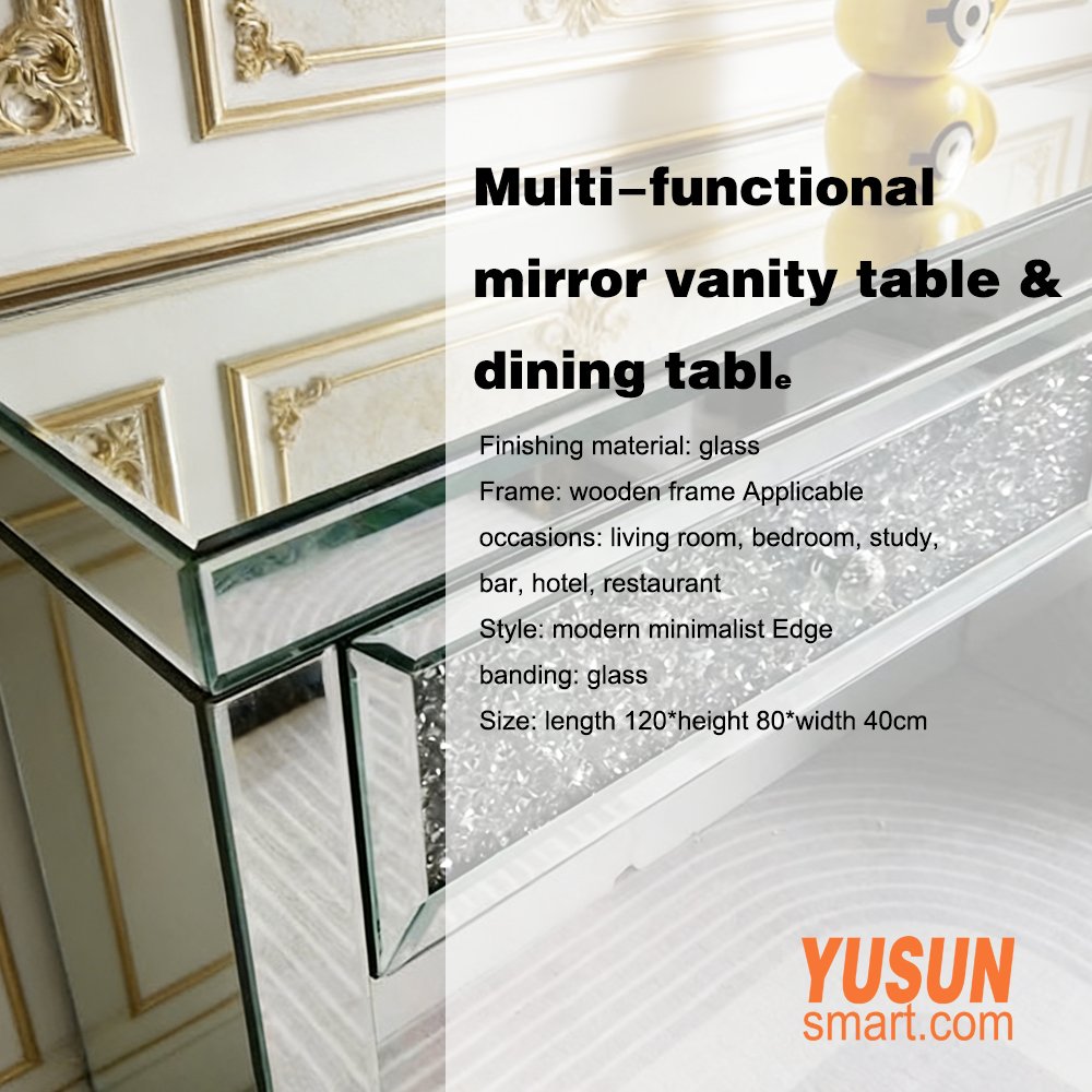 Luxury Mirrored Vanity Table for Hotel and Villa Projects