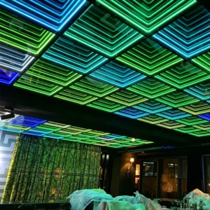 RGB Infinity Mirror Ceiling Panels in KTV