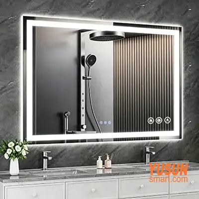 Double Vanity LED Smart Mirror | Modern Hotel Bathroom Mirror
