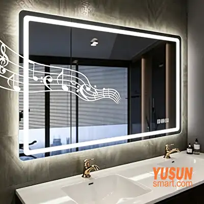 Custom Pattern LED Mirror | Creative Art Hotel Bathroom Mirror