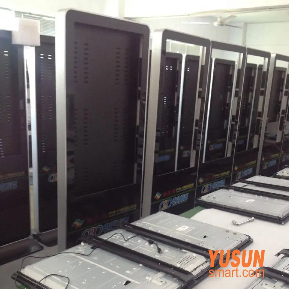 43-inch Android smart fitness mirror rear panel during factory production
