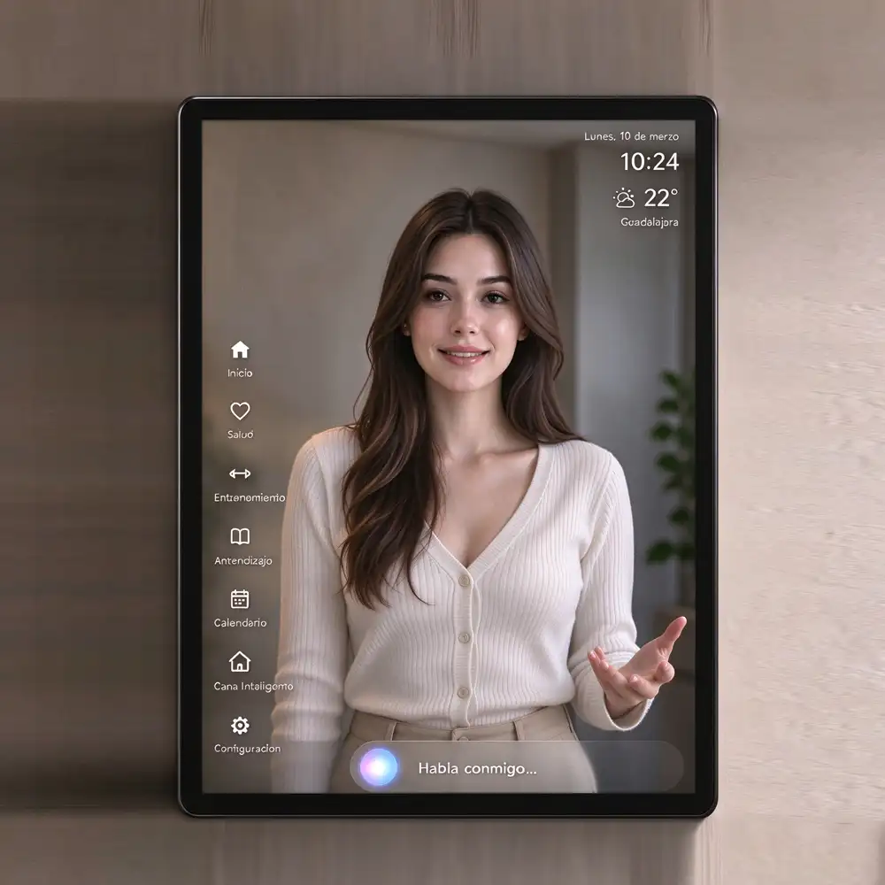 YUSUN SMART wall mounted smart beauty mirror with touch interactive display for salon skin analysis custom solution